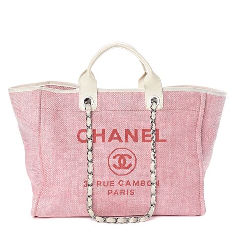 chanel executive tote pink|Chanel tote bag canvas price.